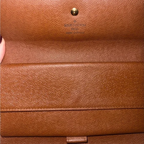 Louis Vuitton Monogram International Sarah Wallet Brown Canvas - Picture 7 of 11